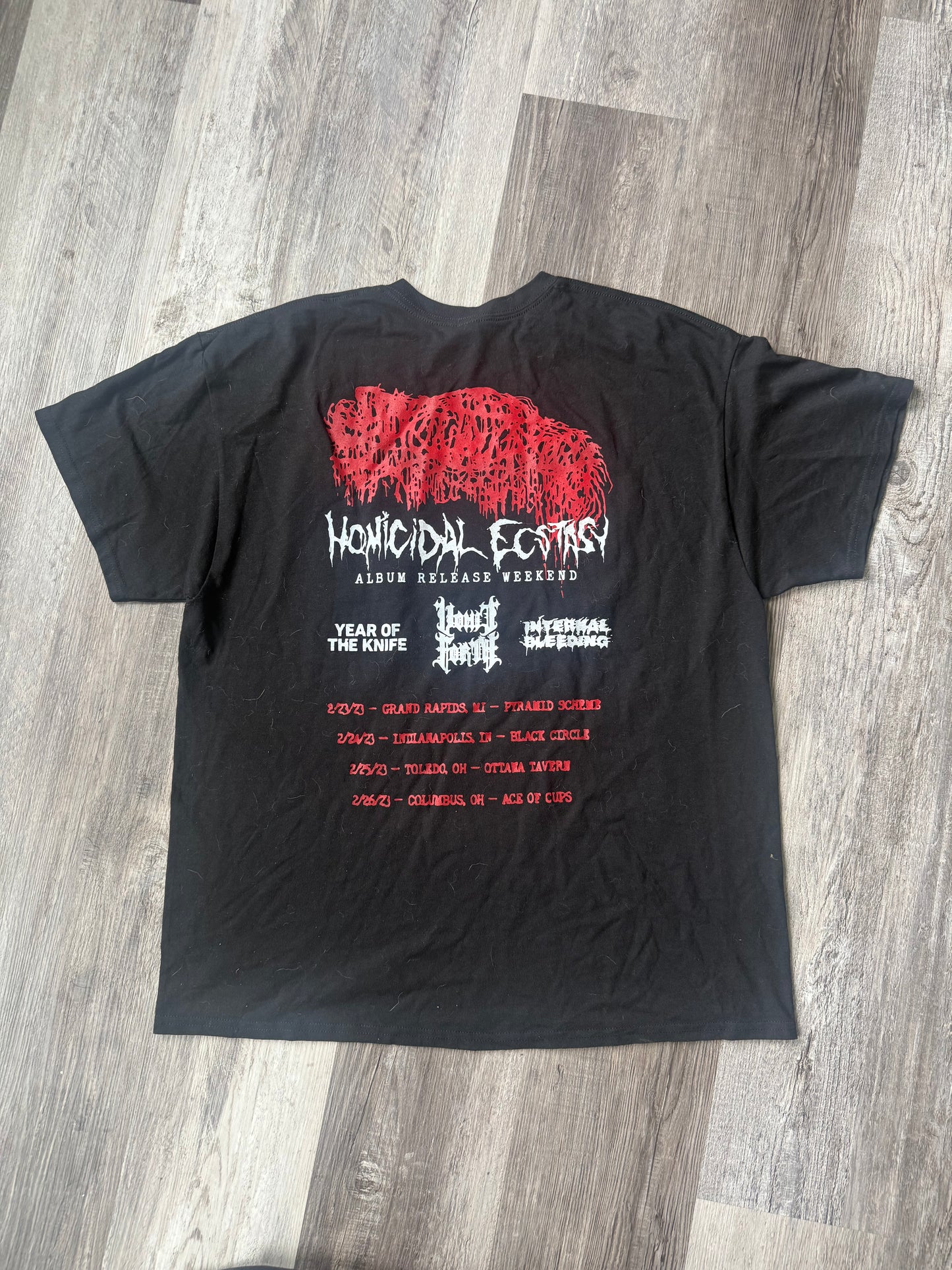 Sanguisugabogg Homicidal Ecstasytour shirt SIZE⛓️XL⛓️