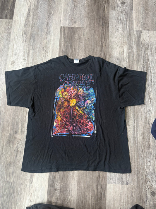 00s Cannibal Corpse crazy colored shirt size ⛓️XXL⛓️